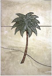 Tall single palm tree